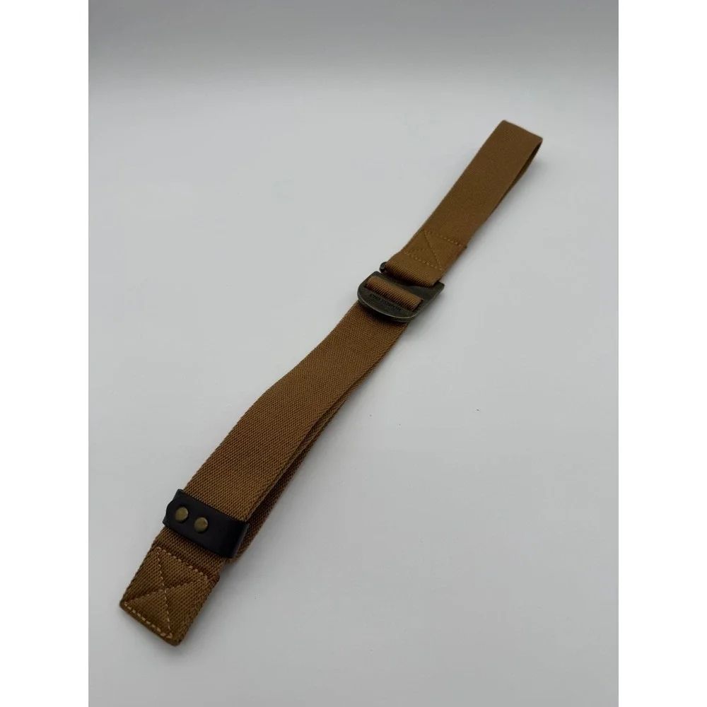 Members Only Mens Brown Webbed Belt G-Hook Buckle Adjustable 3BT9274M